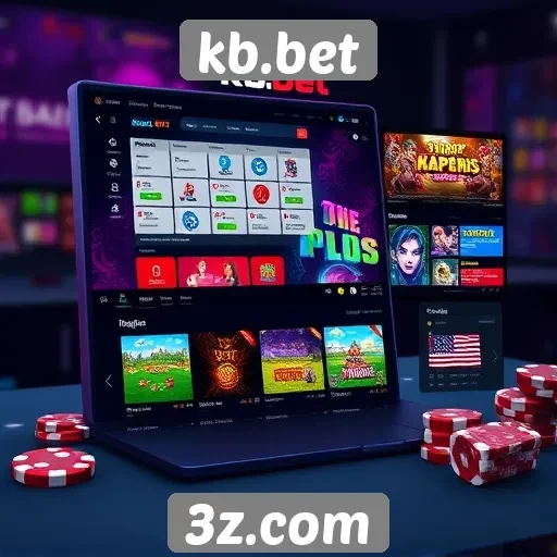 Interface e usabilidade do site de jogos kb.bet