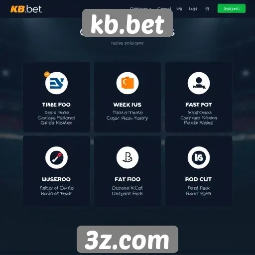 Análise das funcionalidades do site kb.bet